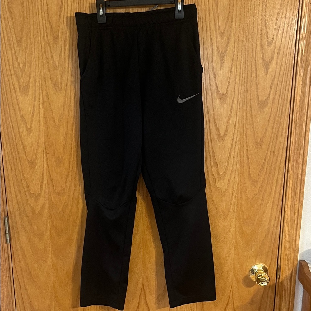 Nike Kids Black Joggers with Logo